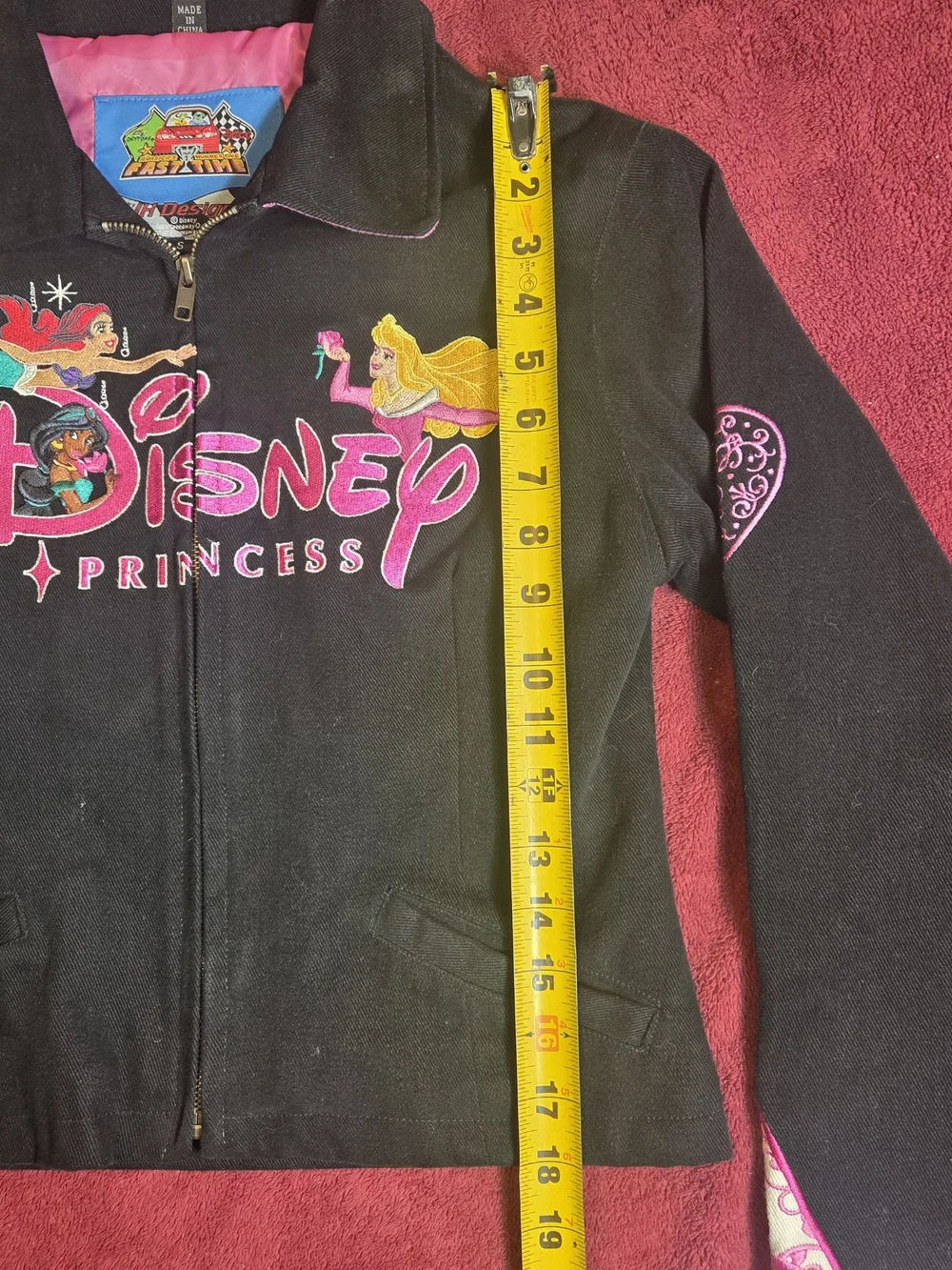 Daytona 500 Disney Princess Black Girls' Zip-Up Racing Jacket
